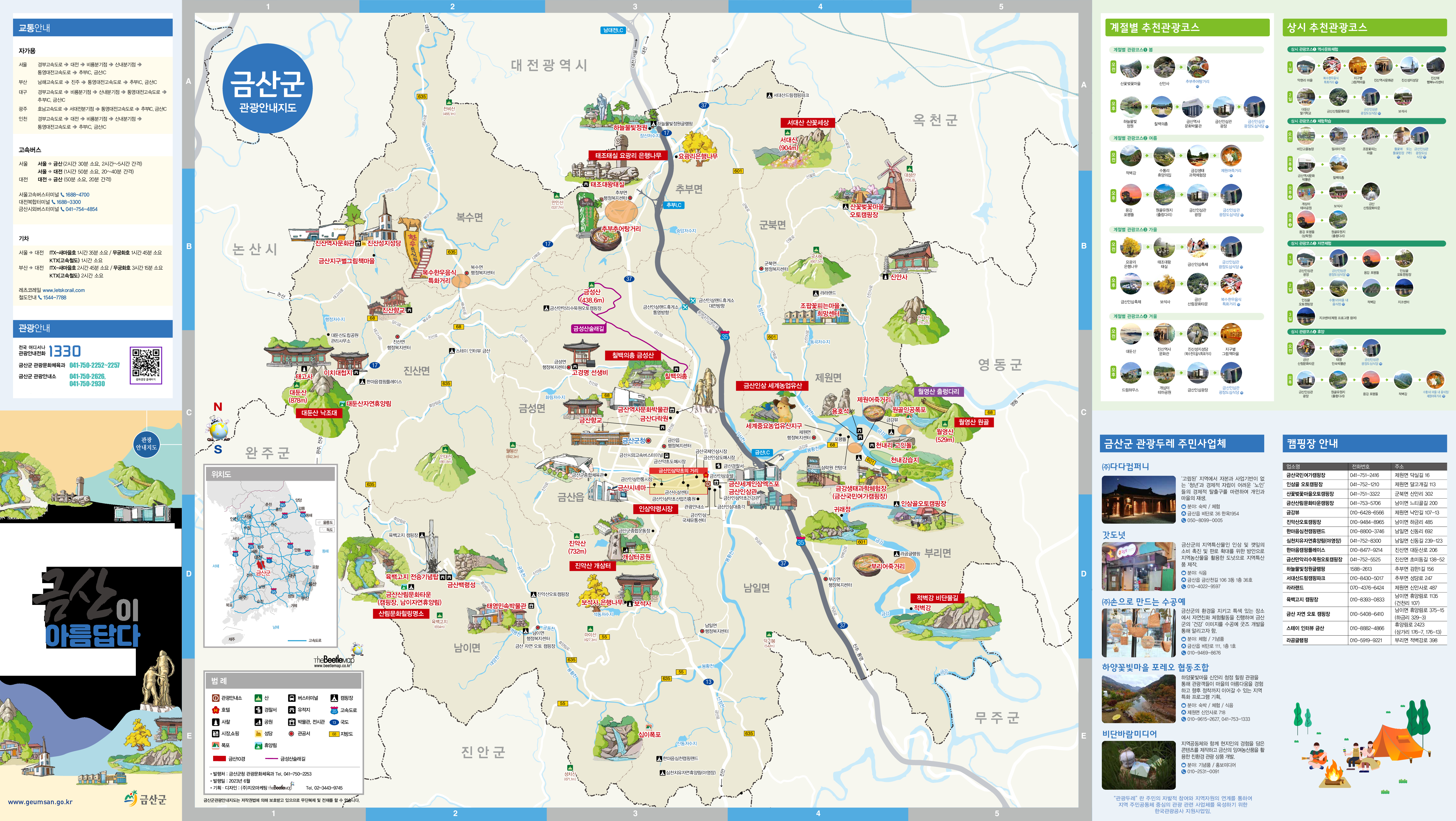 Geumsan Tourist Guide Map